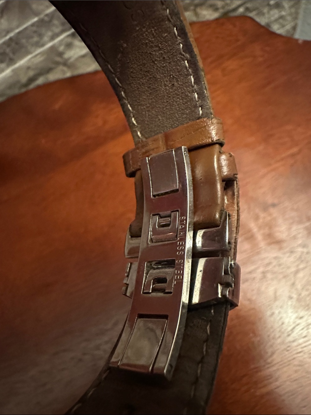 Men’s Silver Dial Brown Leather Strap Watch - Picture 5 of 10